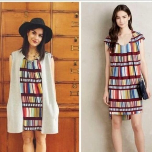 Maeve for Anthropologie Au Revoir Library Shift Dress - Picture 1 of 13